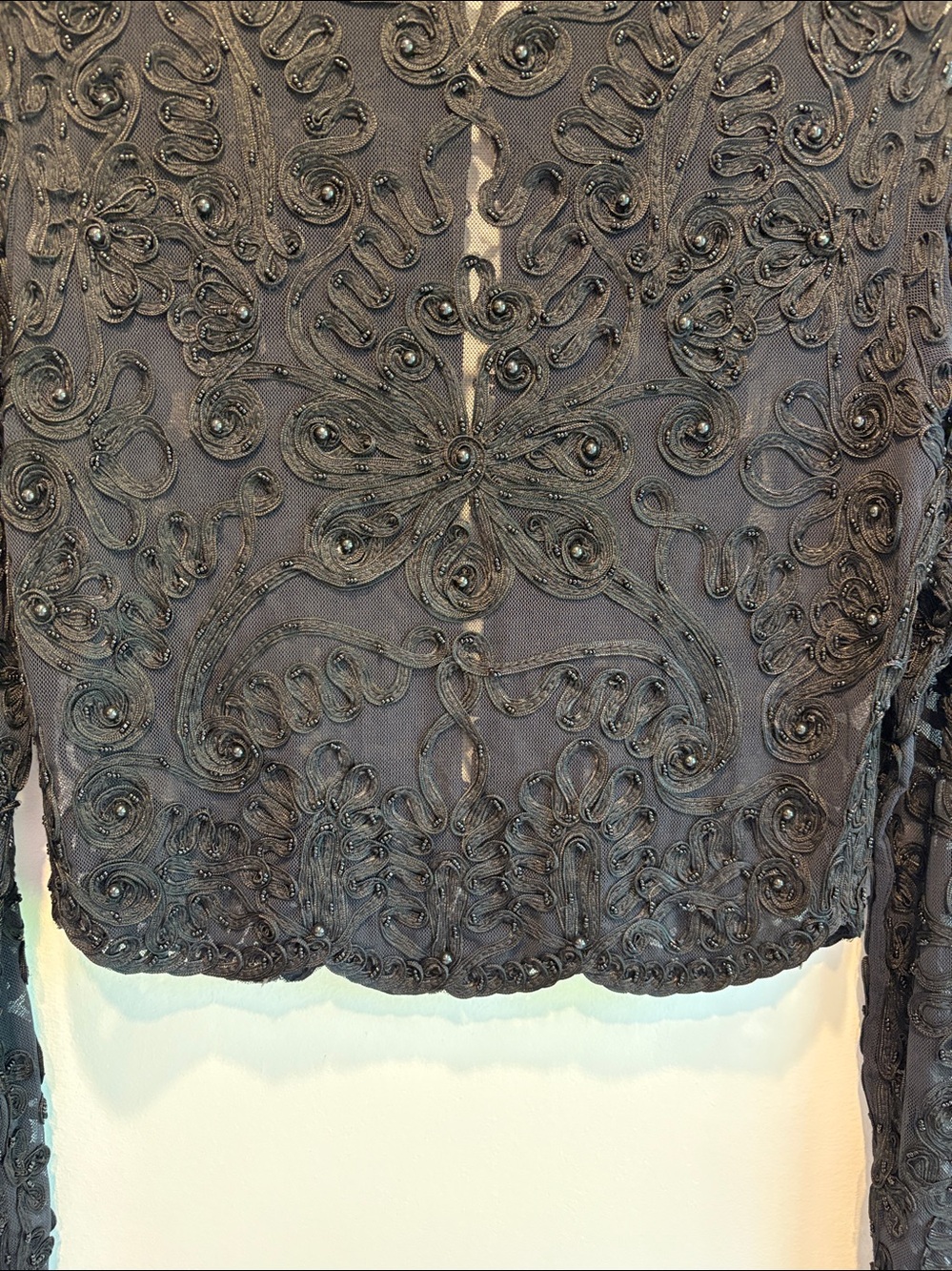 Vintage Cache beaded top size large - Picture 6 of 6